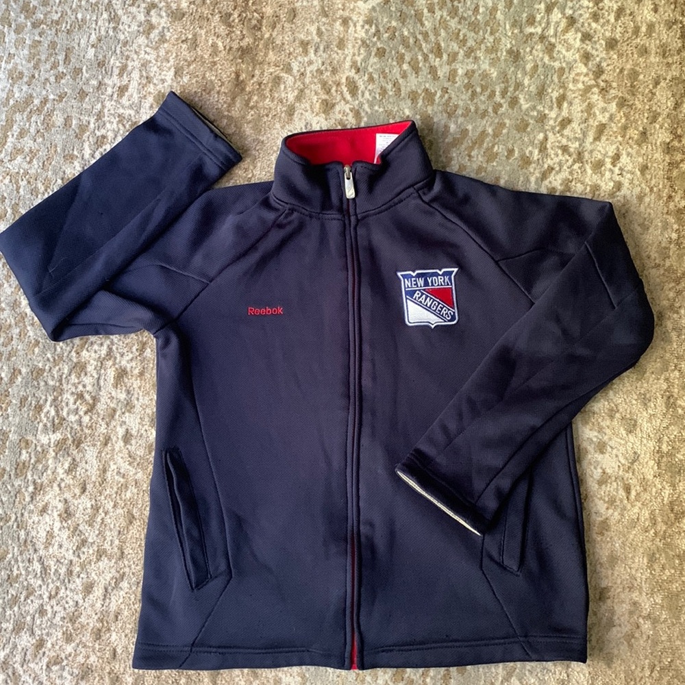 New York Rangers Zip Up, Youth Small.